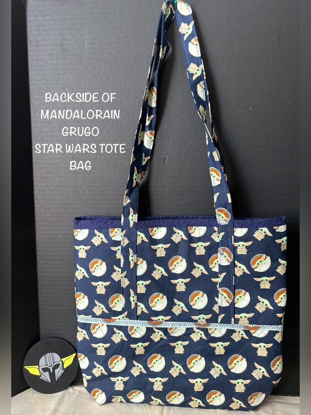 New Star Wars Grogu Mandalorain Shoulder Tote Bag